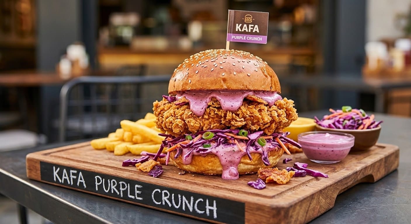 Kafa Purple Crunch Burger